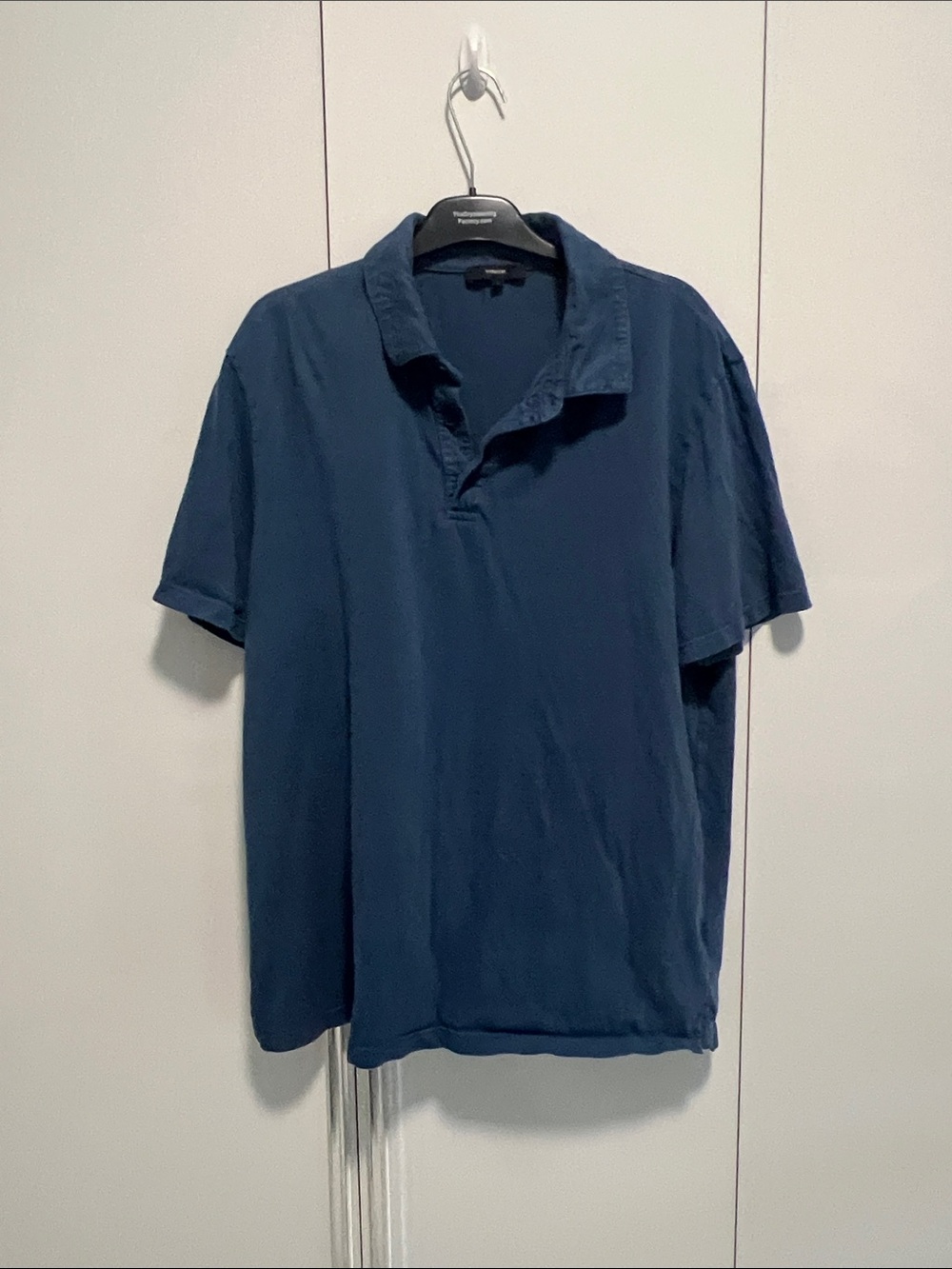 Vince sz L Classic Men's Navy Polo Shirt